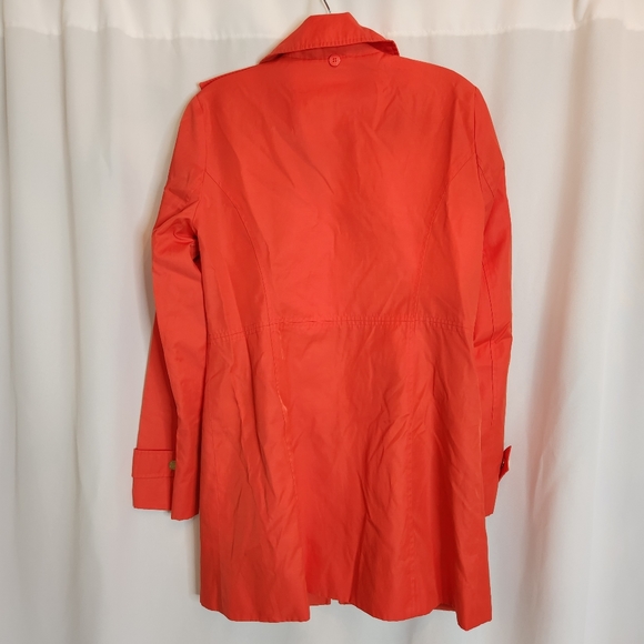 MICHAEL KORS WOMENS ORANGE ZIP-UP COAT Small - Picture 5 of 11